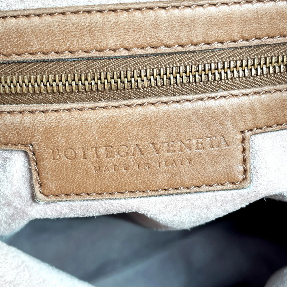 Bottega Veneta Intrecciato Shoulder Bag Leather Brown - Picture 9 of 12